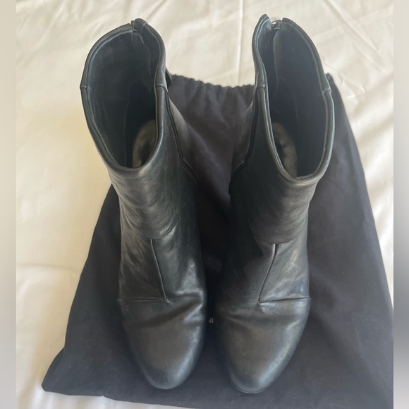 $450 Rag & Bone Size 7.5(37.5) Leather Ankle Boots Heels Shoes - Picture 14 of 14